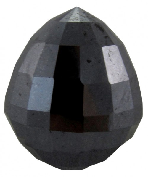 45.32 21.33 X 17.47 mm AAKalite Damla Kesim Pırlanta Facetli Siyah pırlanta Taş