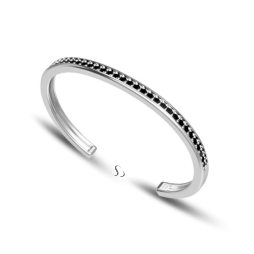 2.72 Karat Siyah Pırlanta Erkek Bileklik