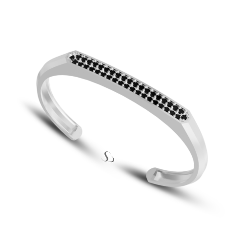 1.69 Karat Siyah Pırlanta Erkek Bileklik