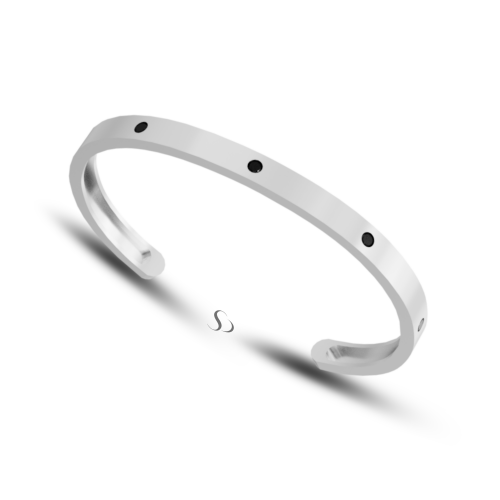 0.39 Karat Siyah Pırlanta Kadın Bileklik