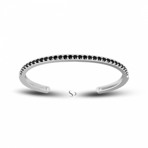 2.33 Karat Siyah Pırlanta Kadın Bileklik