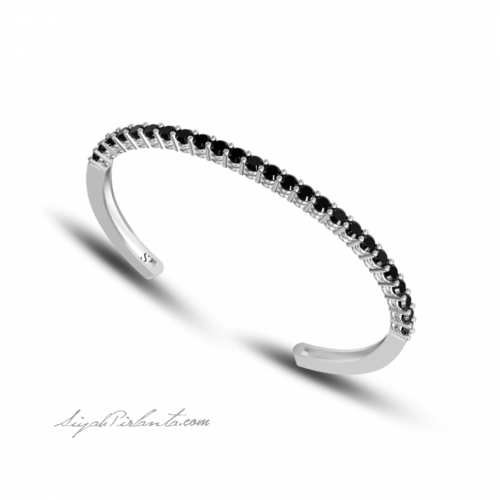 3.0 Karat Siyah Pırlanta Kadın Bileklik