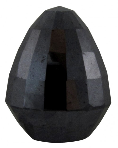 40.72 Ct 21.66 X 16.51 mm AA Kalite Damla Kesim Pırlanta Facetli Siyah pırlanta Taş