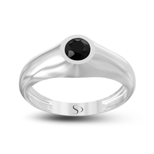 0.61 Karat Siyah Pırlanta Erkek Yüzük