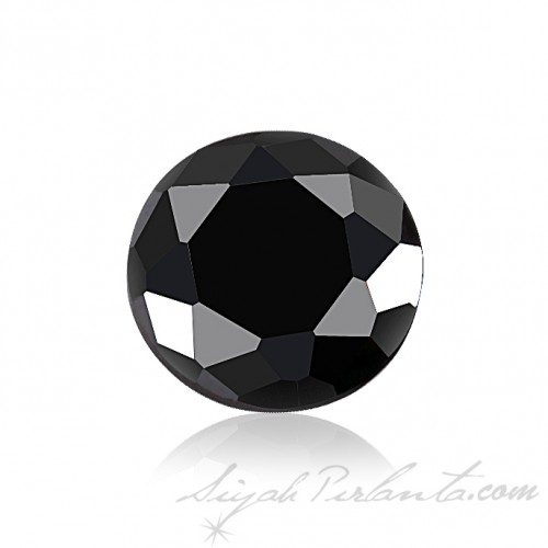 1.79 Ct 7.60 x 5.05 mm A Kalite pırlanta kesim siyah pırlanta taş.