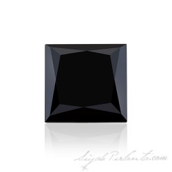 4.92 Ct 11.93 X 10.35 X 5.30 mm A Kalite Prenses kesim Siyah pırlanta Taş 1