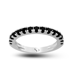 0.63 Karat Siyah Pırlanta Kadın Yüzük 1