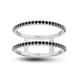 0.35 Karat Siyah Pırlanta Kadın Yüzük 1