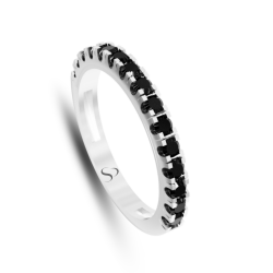 0.63 Karat Siyah Pırlanta Kadın Yüzük 2