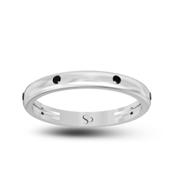 0.10 Karat Siyah Pırlanta Kadın Yüzük 1