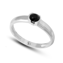 0.61 Karat Siyah Pırlanta Kadın Yüzük 3