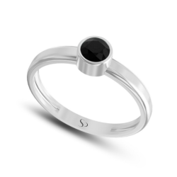 0.61 Karat Siyah Pırlanta Kadın Yüzük 2