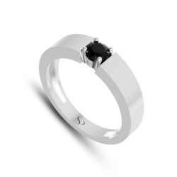 0.30 Karat Siyah Pırlanta Kadın Yüzük 3