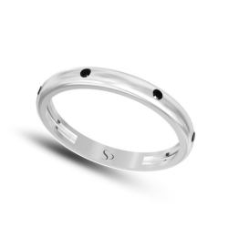 0.10 Karat Siyah Pırlanta Kadın Yüzük 2