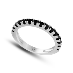 0.63 Karat Siyah Pırlanta Kadın Yüzük 3