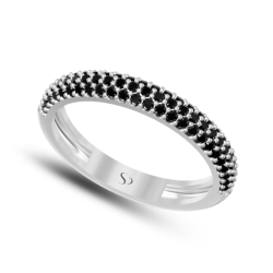 0.52 Karat Siyah Pırlanta Kadın Yüzük 2