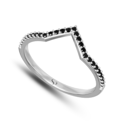 0.18 Karat Siyah Pırlanta Kadın Yüzük 2