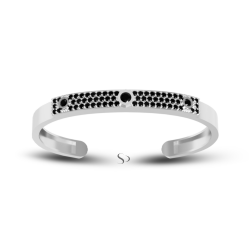 2.38 Karat Siyah Pırlanta Erkek Bileklik 2