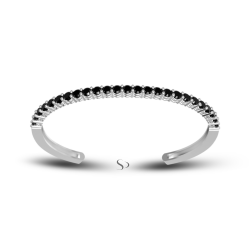 3.0 Karat Siyah Pırlanta Kadın Bileklik 2