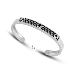 2.38 Karat Siyah Pırlanta Erkek Bileklik 1