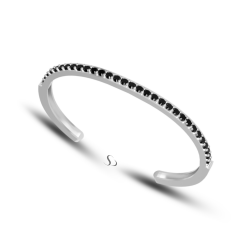 2.33 Karat Siyah Pırlanta Kadın Bileklik 1