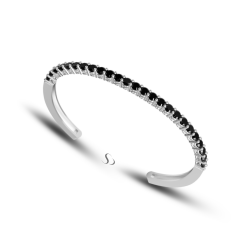 3.0 Karat Siyah Pırlanta Kadın Bileklik 1