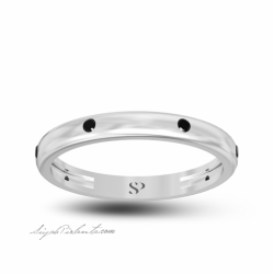 0.10 Karat Siyah Pırlanta Kadın Yüzük 2