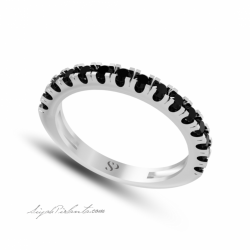 0.63 Karat Siyah Pırlanta Kadın Yüzük 1