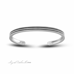 1.40 Karat Siyah Pırlanta Erkek Bileklik 2