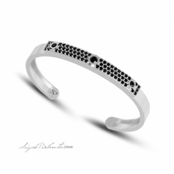 2.38 Karat Siyah Pırlanta Erkek Bileklik 1