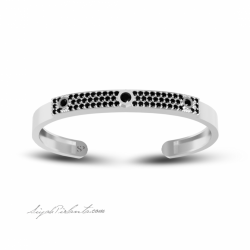 2.38 Karat Siyah Pırlanta Erkek Bileklik 2