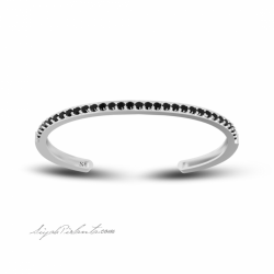 2.33 Karat Siyah Pırlanta Kadın Bileklik 2