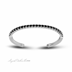 3.0 Karat Siyah Pırlanta Kadın Bileklik 2