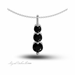 2.23 Karat Siyah Pırlanta Kadın Kolye 1