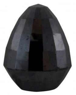 40.72 Ct 21.66 X 16.51 mm AA Kalite Damla Kesim Pırlanta Facetli Siyah pırlanta Taş 1
