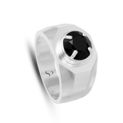 2.68 Karat Siyah Pırlanta Erkek Yüzük 1