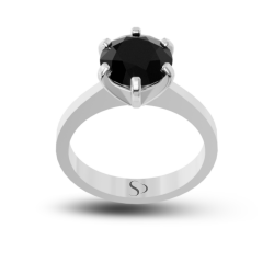 2.25 Karat Siyah Pırlanta Kadın Yüzük 1