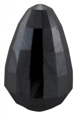43.77 Ct 24.74 X 15.48 mm AA Kalite Damla Kesim Pırlanta Facetli Siyah pırlanta Taş 1