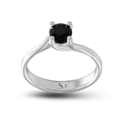 0.61 Karat Siyah Pırlanta Kadın Yüzük 1