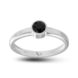 0.61 Karat Siyah Pırlanta Kadın Yüzük 1