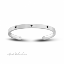 0.39 Karat Siyah Pırlanta Kadın Bileklik 2